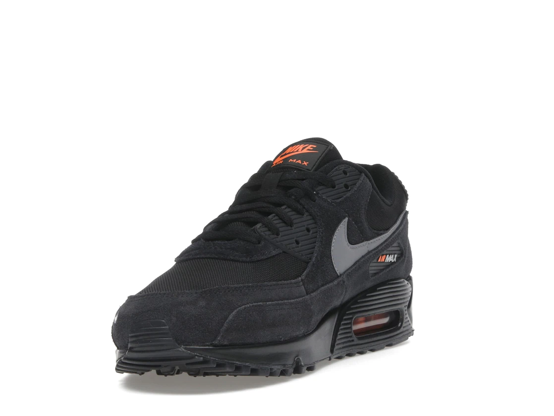 Nike Air Max 90 Black Metallic Cool Grey Orange