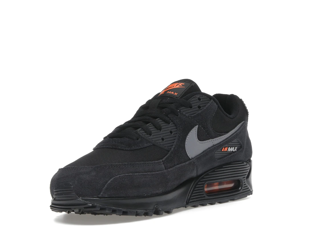 Nike Air Max 90 Black Metallic Cool Grey Orange