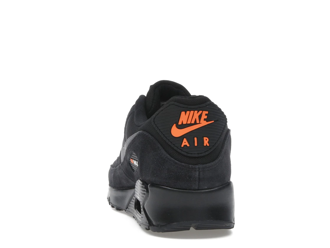 Nike Air Max 90 Black Metallic Cool Grey Orange