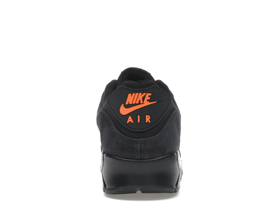 Nike Air Max 90 Black Metallic Cool Grey Orange