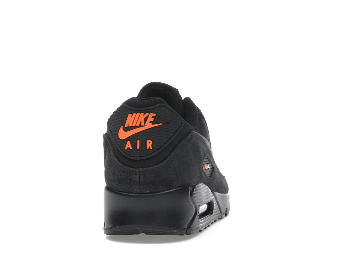 Nike Air Max 90 Black Metallic Cool Grey Orange
