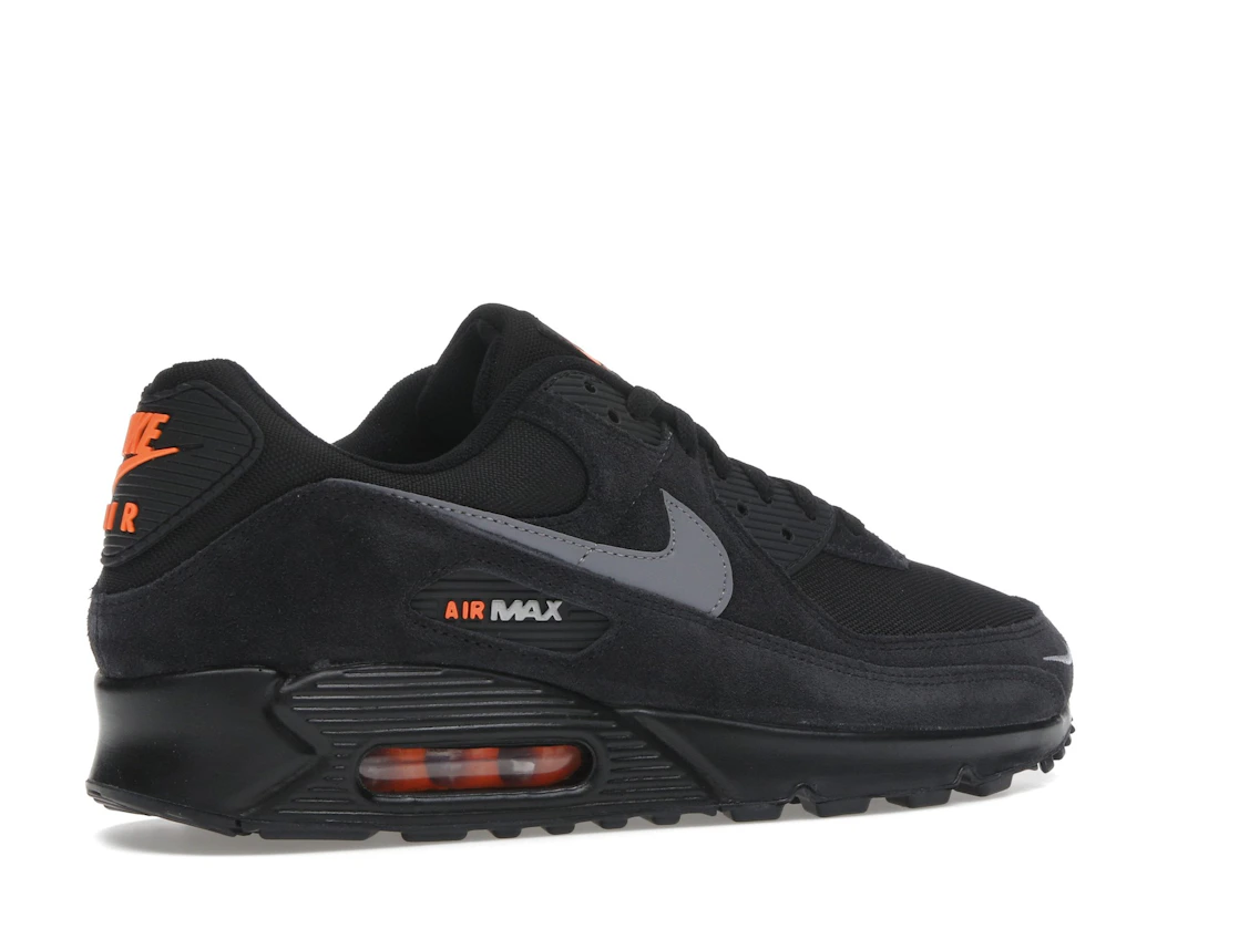 Nike Air Max 90 Black Metallic Cool Grey Orange