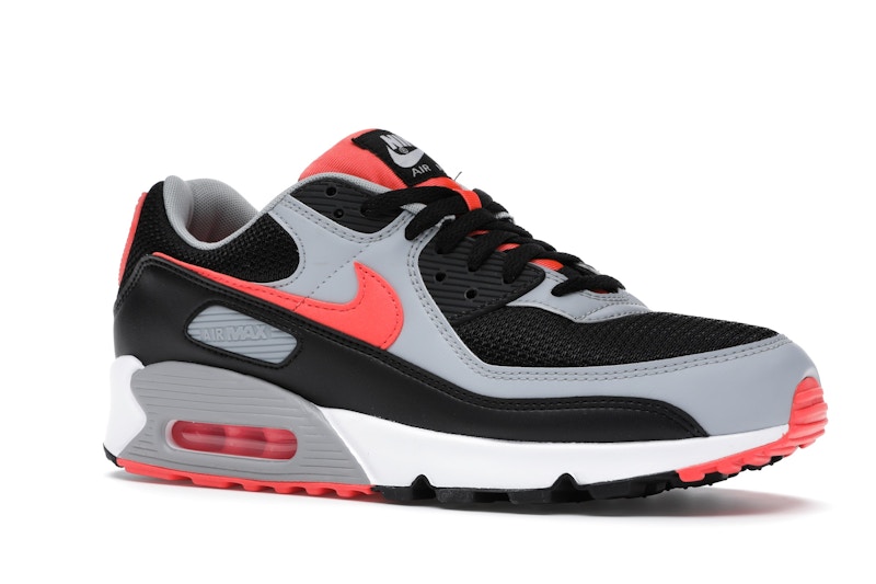 Nike Air Max 90 Black Radiant Red Wolf Grey - CZ4222-001 Nike Air Max 90 Black Radiant Red Wolf Grey - CZ4222-001