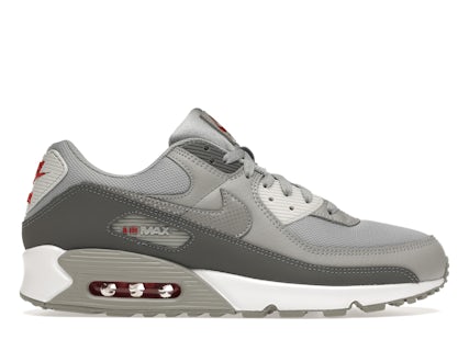 Nike Air Max 90 Grey Red Men's DM9102-001 US - Main Image