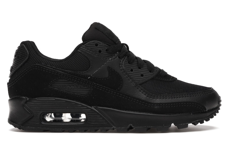 Womens nike air max 90 black hot sale