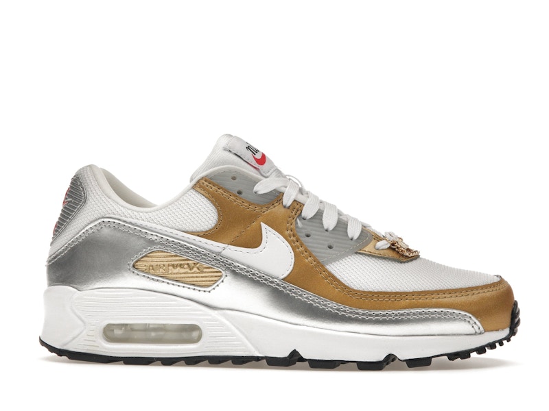 Nike Air Max 90 SE White Metallic Gold (Women's)
