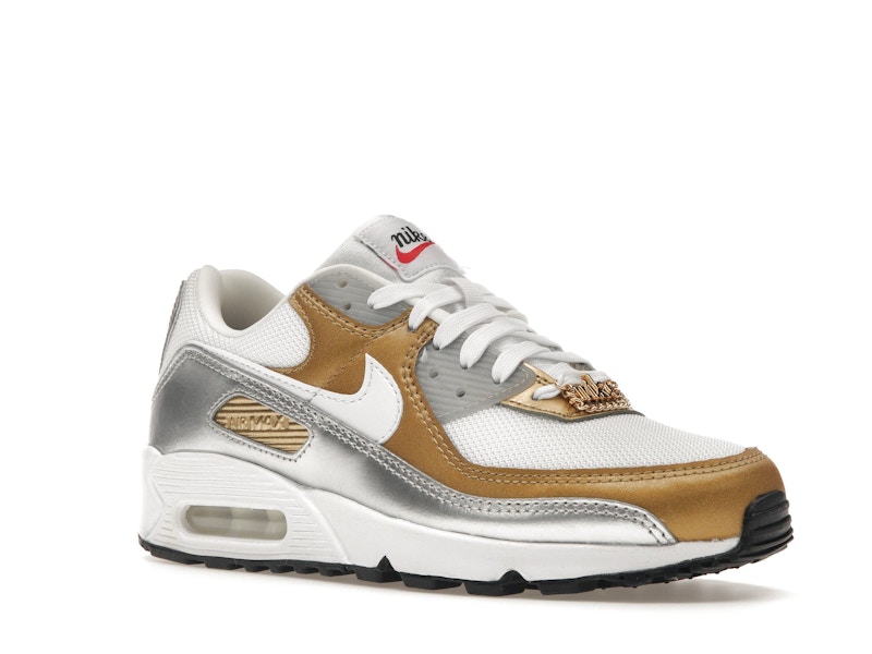 Nike Air Max 90 SE White Metallic Gold (Women's)