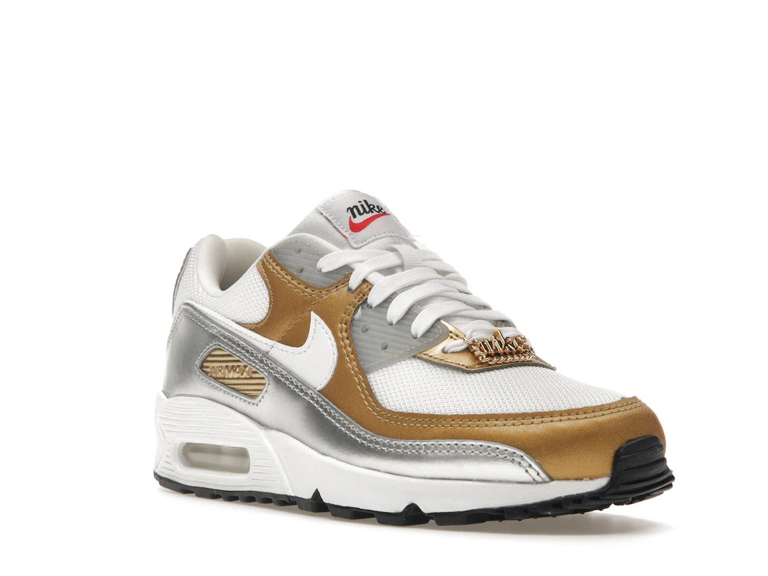Nike Air Max 90 SE White Metallic Gold (Women's)