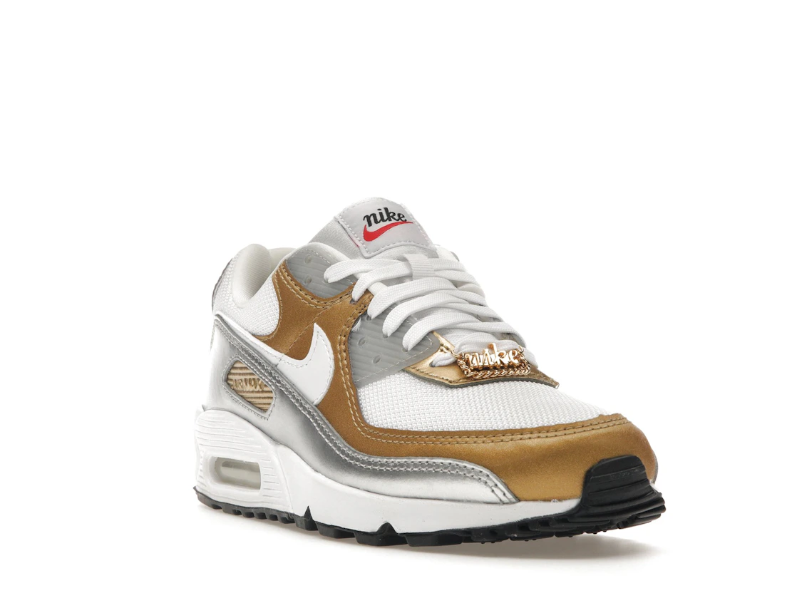 Nike Air Max 90 SE White Metallic Gold (Women's)