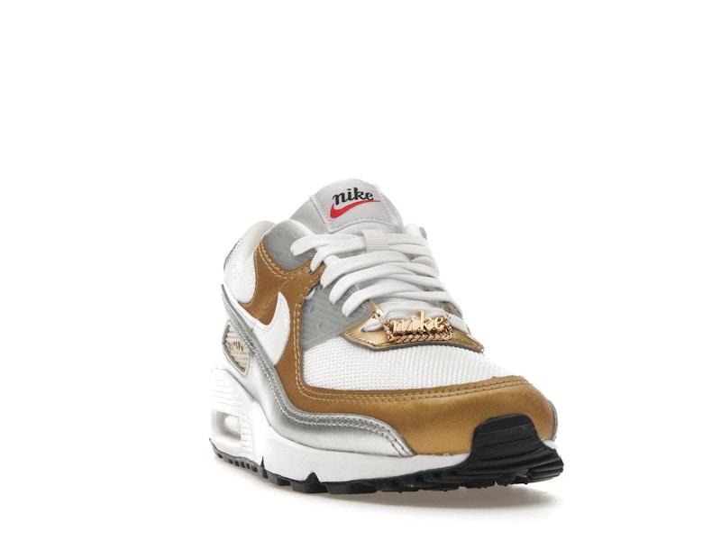 Nike Air Max 90 SE White Metallic Gold (Women's)