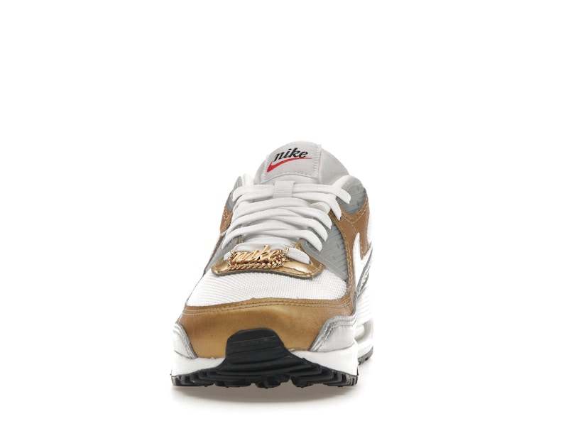 Nike Air Max 90 SE White Metallic Gold (Women's)