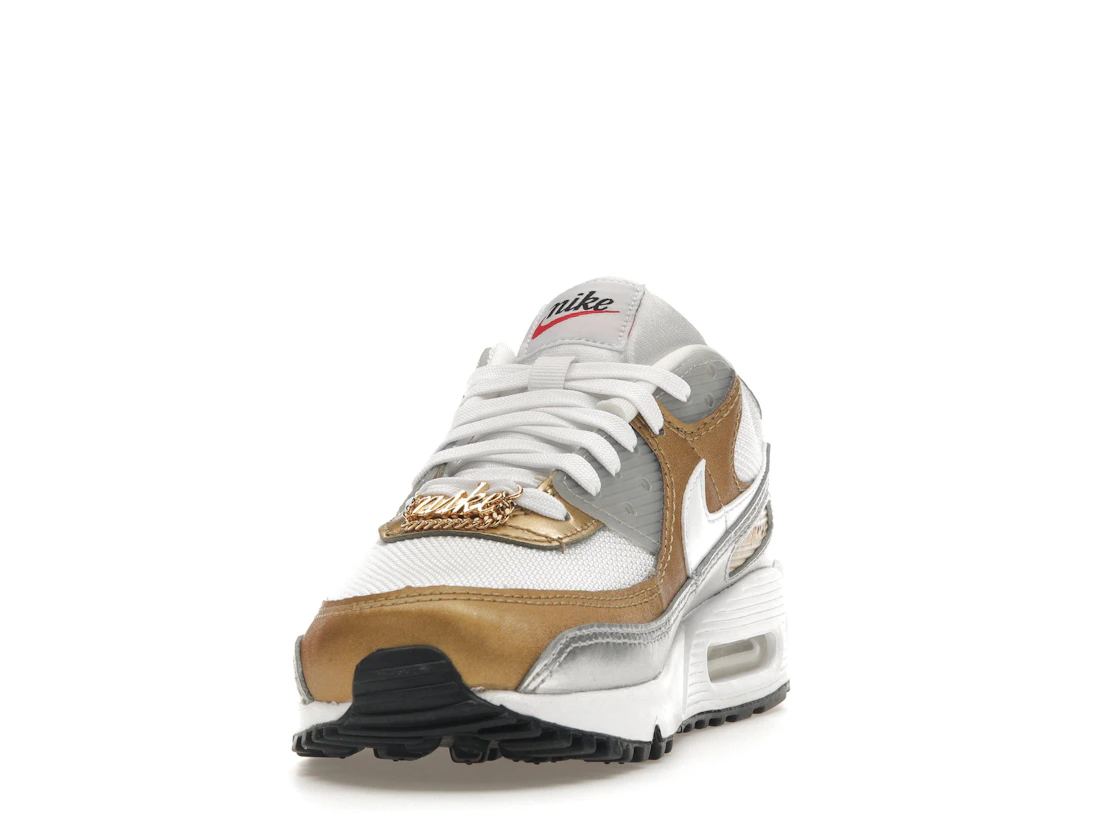 Nike Air Max 90 SE White Metallic Gold (Women's)