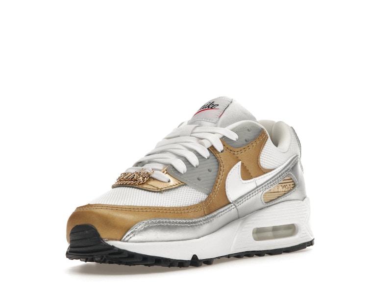 Nike Air Max 90 SE White Metallic Gold (Women's)