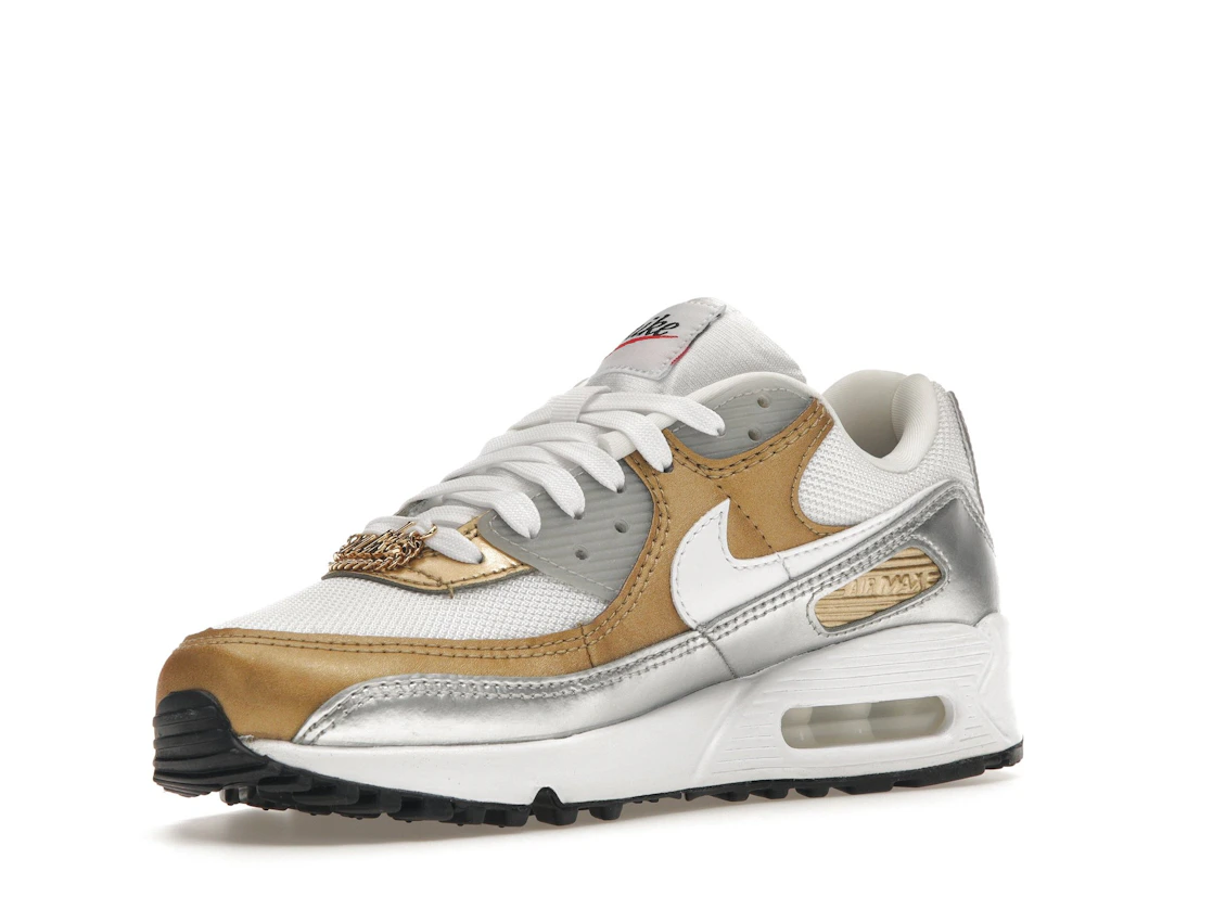 Nike Air Max 90 SE White Metallic Gold (Women's)