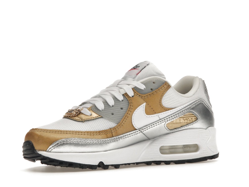 Nike Air Max 90 SE White Metallic Gold (Women's)