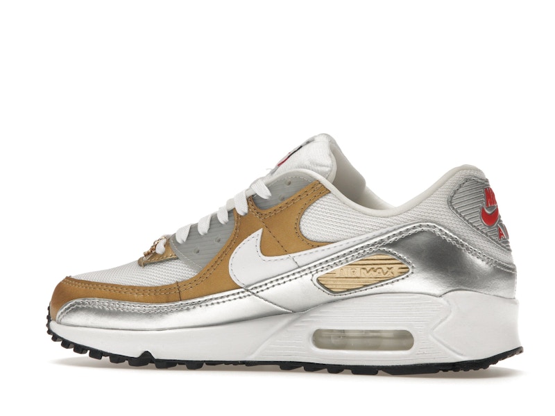 Nike Air Max 90 SE White Metallic Gold (Women's)