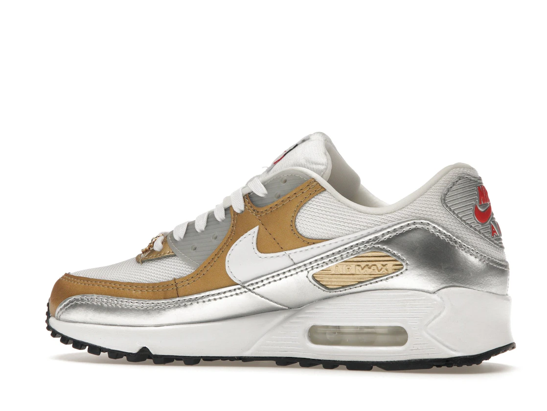 Nike Air Max 90 SE White Metallic Gold (Women's)
