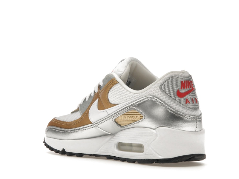 Nike Air Max 90 SE White Metallic Gold (Women's)