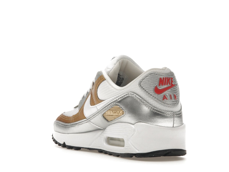 Nike Air Max 90 SE White Metallic Gold (Women's)