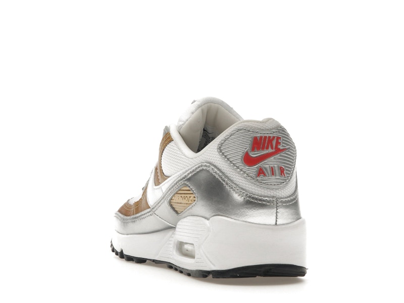Nike Air Max 90 SE White Metallic Gold (Women's)