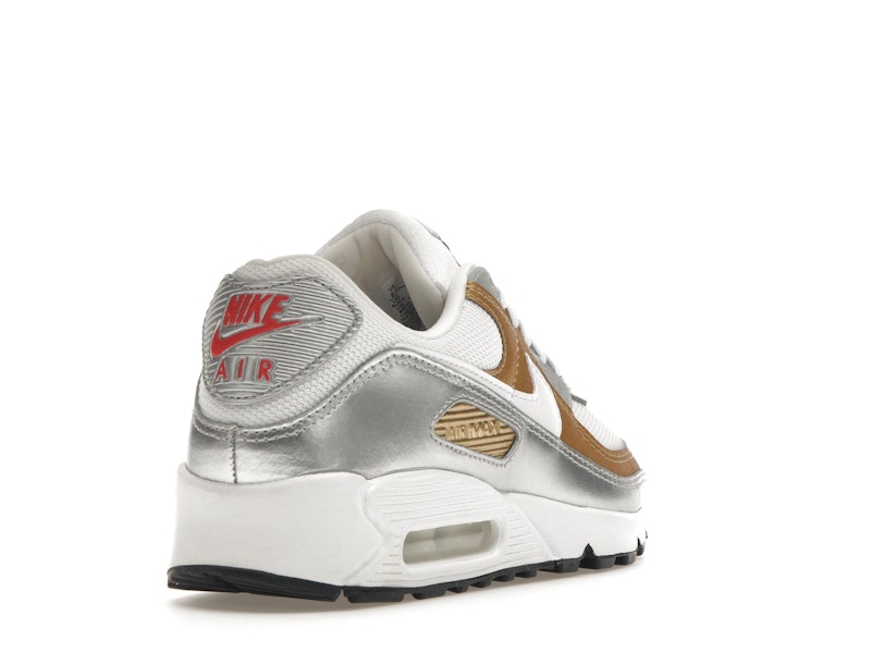 Nike Air Max 90 SE White Metallic Gold (Women's)