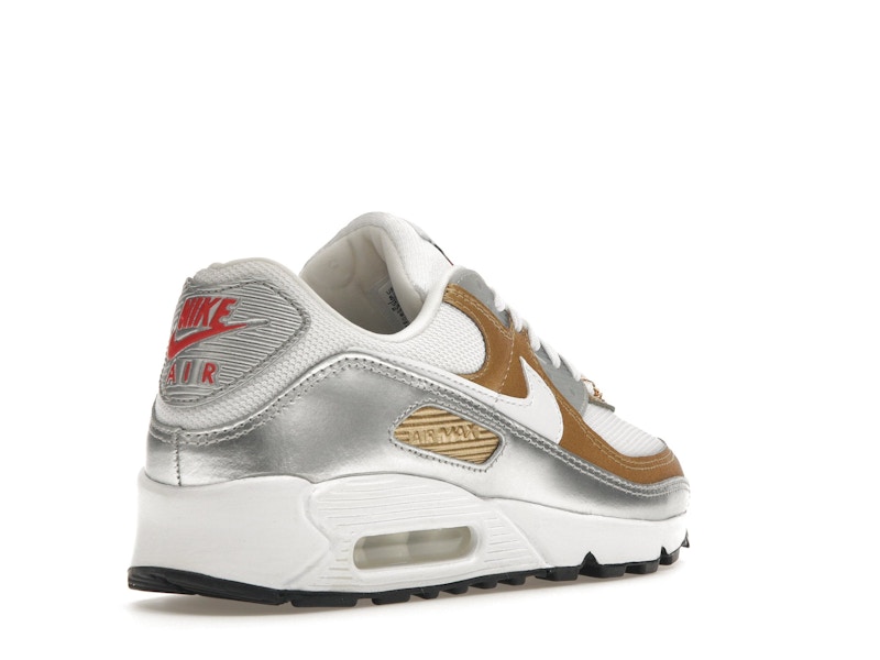 Nike Air Max 90 SE White Metallic Gold (Women's)