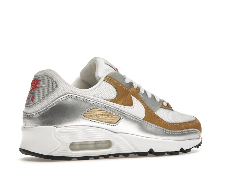 Nike Air Max 90 SE White Metallic Gold (Women's)
