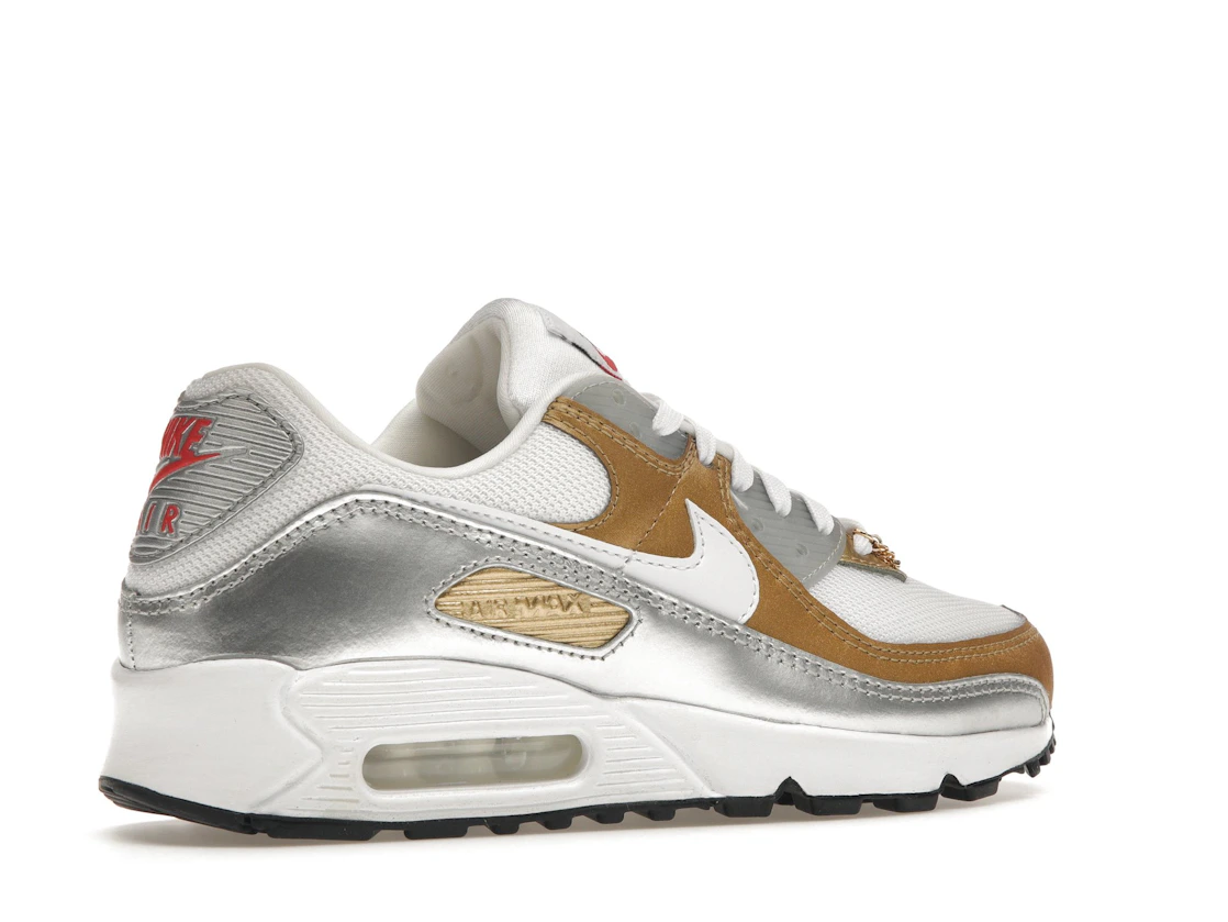 Nike Air Max 90 SE White Metallic Gold (Women's)