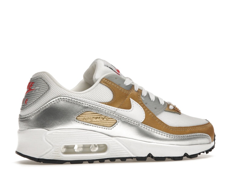 Nike Air Max 90 SE White Metallic Gold (Women's)