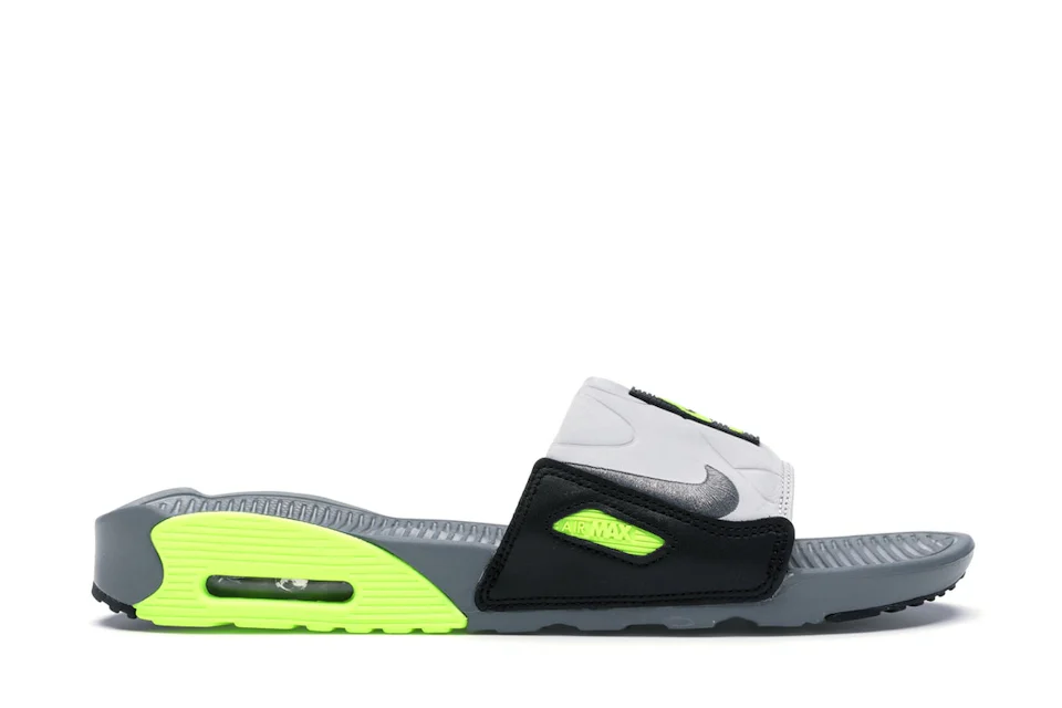 Nike Air Max 90 Slide Smoke Grey Volt Black 0