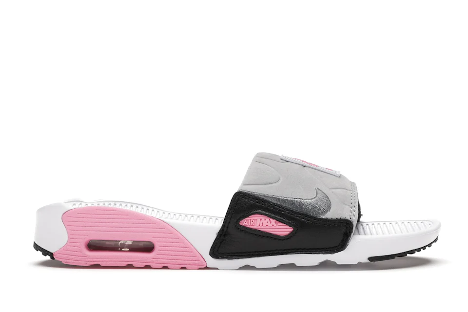 Nike Air Max 90 Slide White Rose Cool Grey (Women's) 0