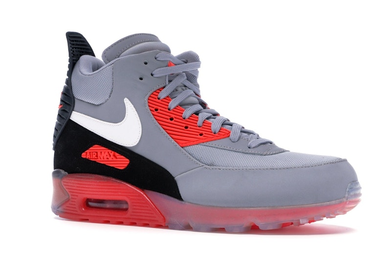 Nike air max 90 sneakerboot ice wolf grey infrared