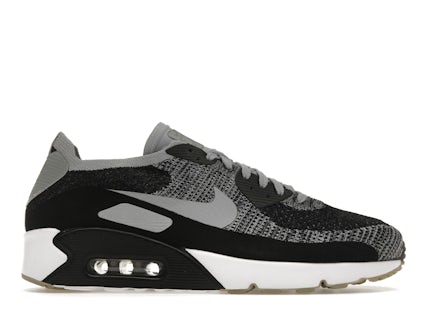 Nike Air Max 90 Ultra Flyknit Black Wolf Grey Men's 875943