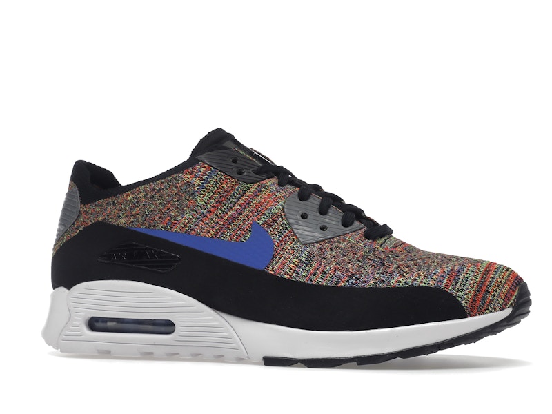Nike Air Max 90 Ultra 2.0 Flyknit Black Medium Blue Cool Grey (Women's)
