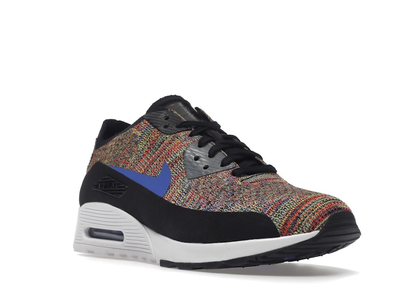 Nike Air Max 90 Ultra 2.0 Flyknit Black Medium Blue Cool Grey (Women's)