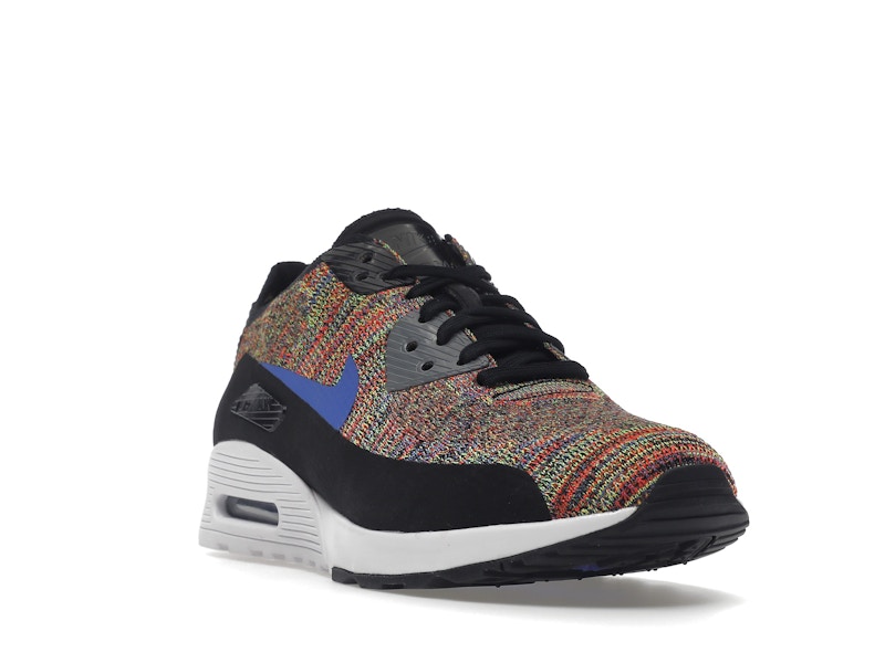 Nike Air Max 90 Ultra 2.0 Flyknit Black Medium Blue Cool Grey (Women's)