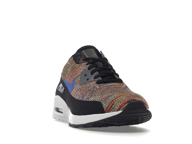 Nike Air Max 90 Ultra 2.0 Flyknit Black Medium Blue Cool Grey (Women's)