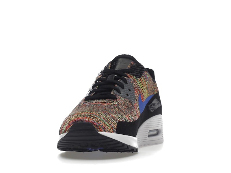 Nike Air Max 90 Ultra 2.0 Flyknit Black Medium Blue Cool Grey (Women's)
