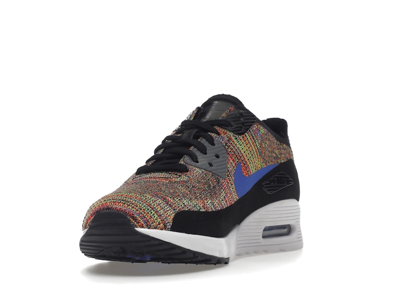 Nike Air Max 90 Ultra 2.0 Flyknit Black Medium Blue Cool Grey (Women's)