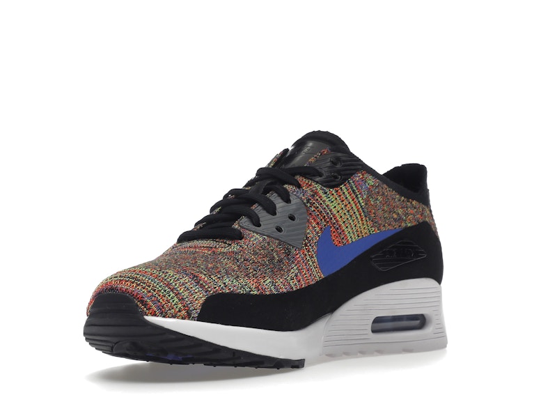 Nike Air Max 90 Ultra 2.0 Flyknit Black Medium Blue Cool Grey (Women's)