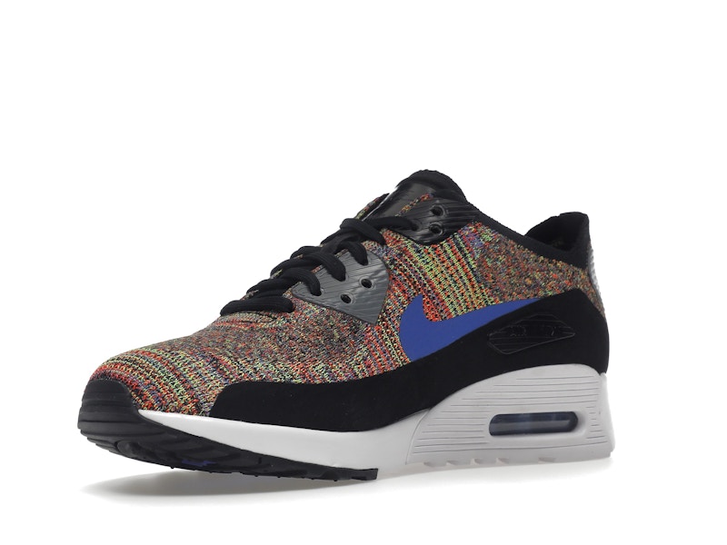 Nike Air Max 90 Ultra 2.0 Flyknit Black Medium Blue Cool Grey (Women's)