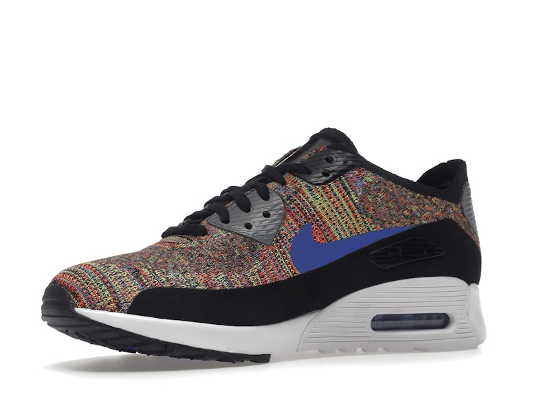 Nike Air Max 90 Ultra 2.0 Flyknit Black Medium Blue Cool Grey (Women's)