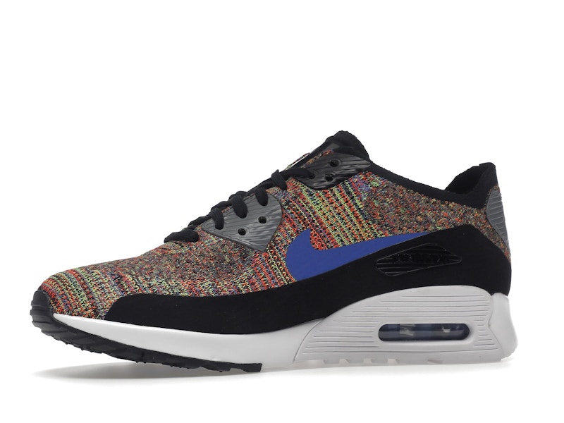 Nike Air Max 90 Ultra 2.0 Flyknit Black Medium Blue Cool Grey (Women's)