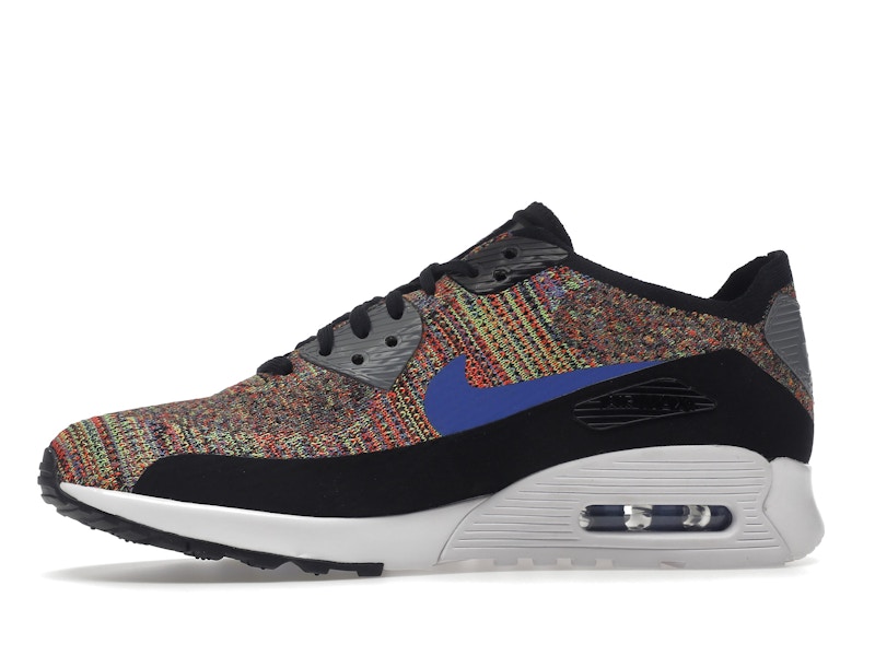 Nike Air Max 90 Ultra 2.0 Flyknit Black Medium Blue Cool Grey (Women's)