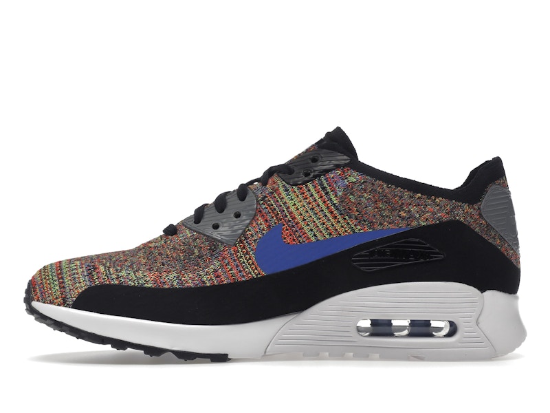 Nike Air Max 90 Ultra 2.0 Flyknit Black Medium Blue Cool Grey (Women's)