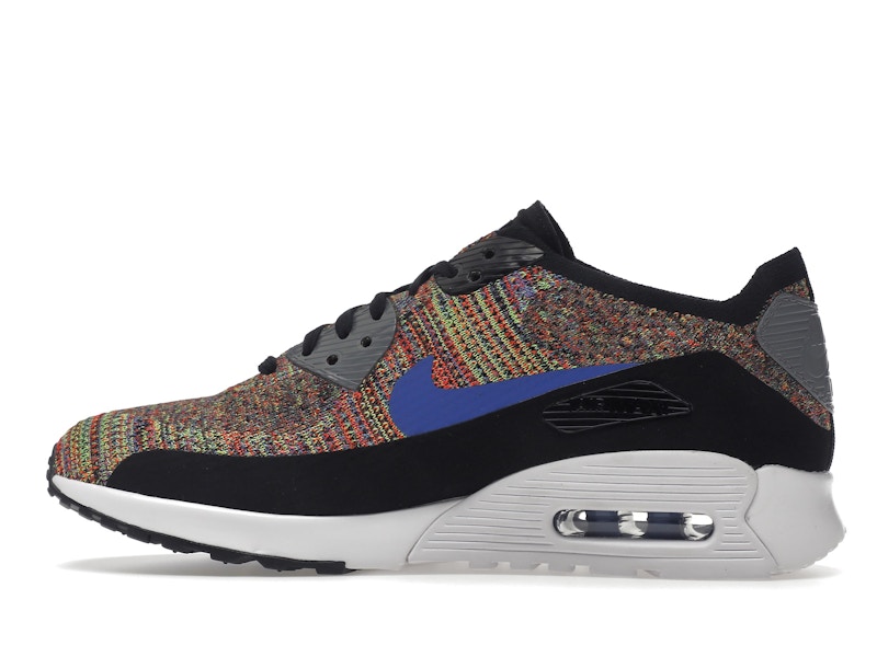 Nike Air Max 90 Ultra 2.0 Flyknit Black Medium Blue Cool Grey (Women's)