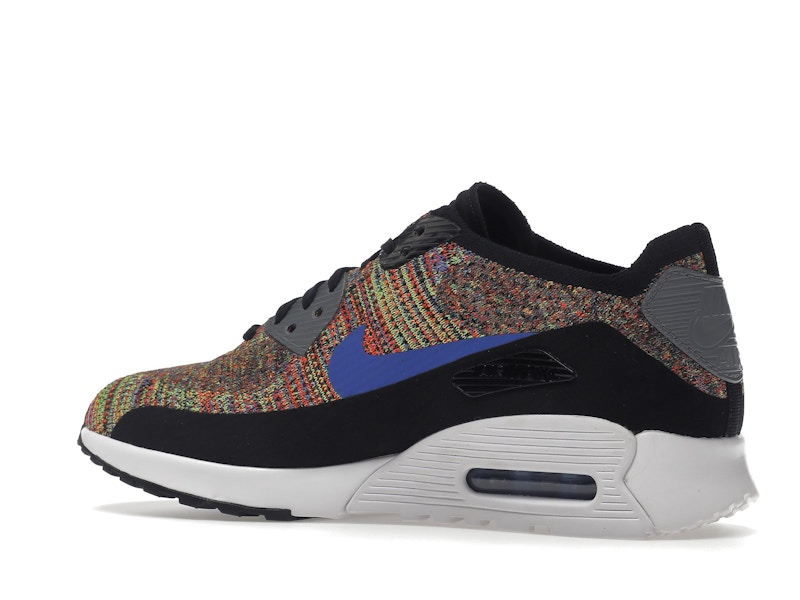 Nike Air Max 90 Ultra 2.0 Flyknit Black Medium Blue Cool Grey (Women's)