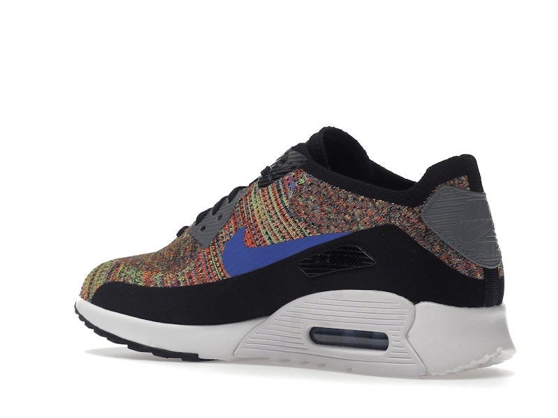 Nike Air Max 90 Ultra 2.0 Flyknit Black Medium Blue Cool Grey (Women's)