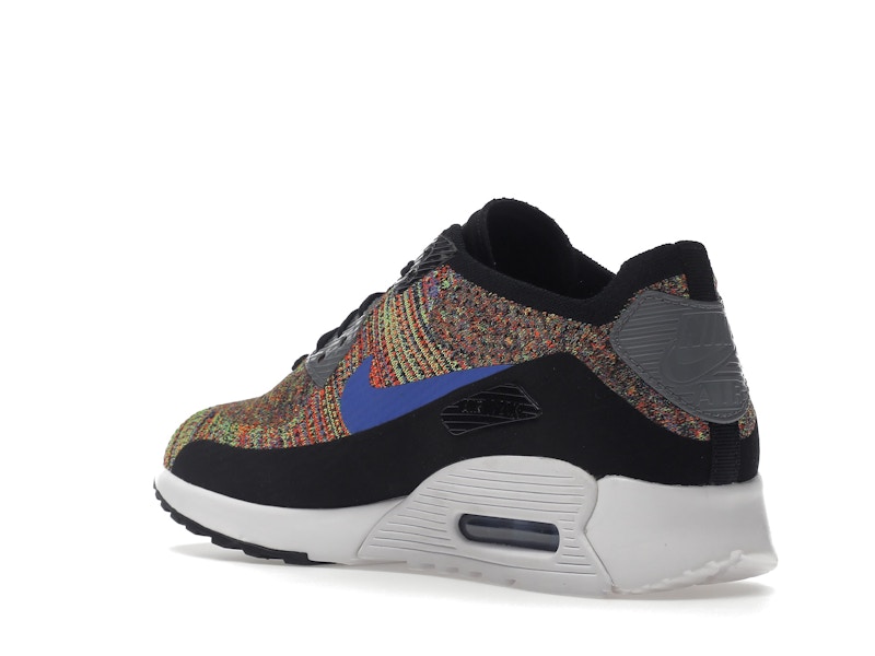Nike Air Max 90 Ultra 2.0 Flyknit Black Medium Blue Cool Grey (Women's)