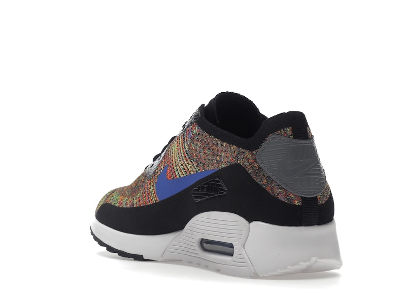 Nike Air Max 90 Ultra 2.0 Flyknit Black Medium Blue Cool Grey (Women's)